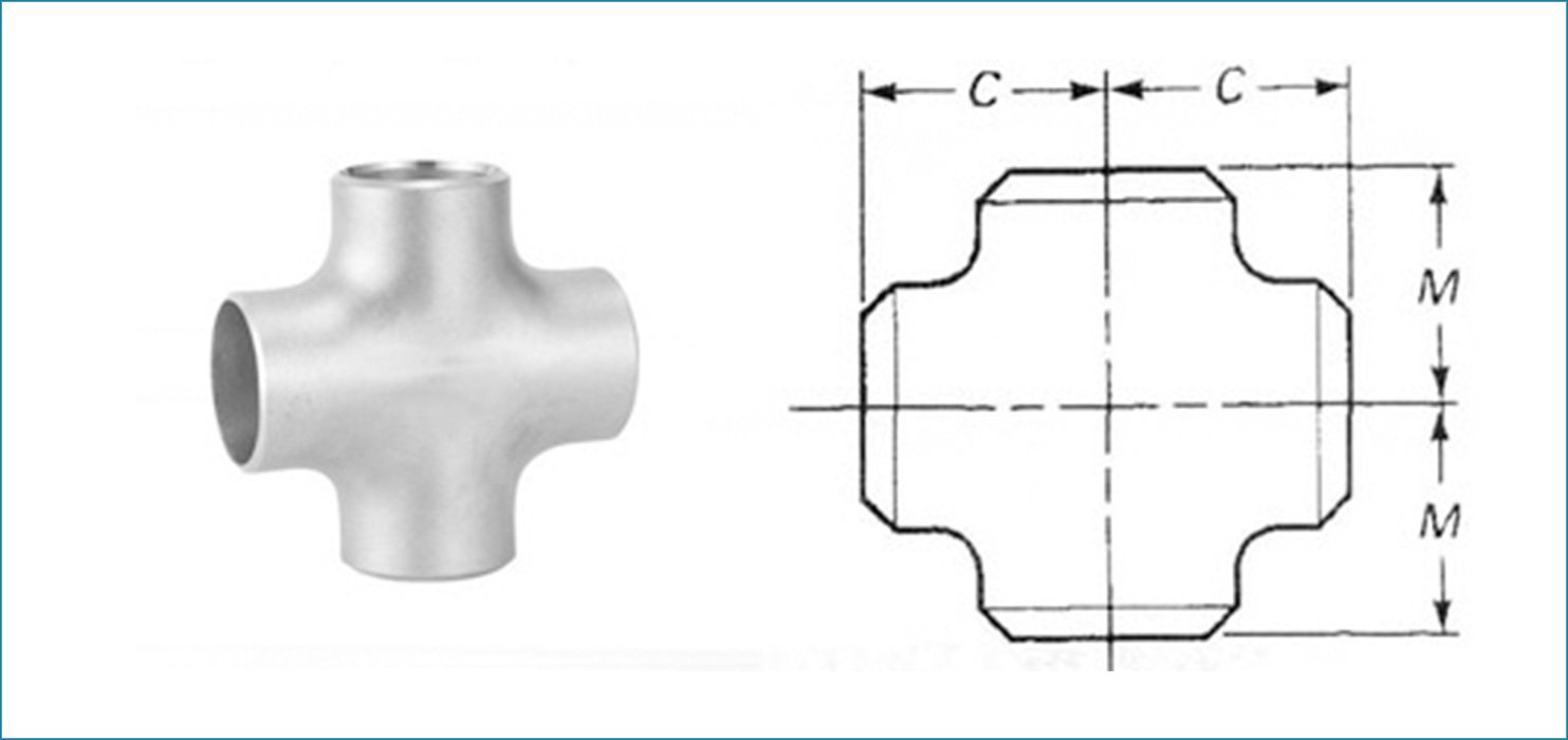 ASME B16.9 Buttweld Equal Cross