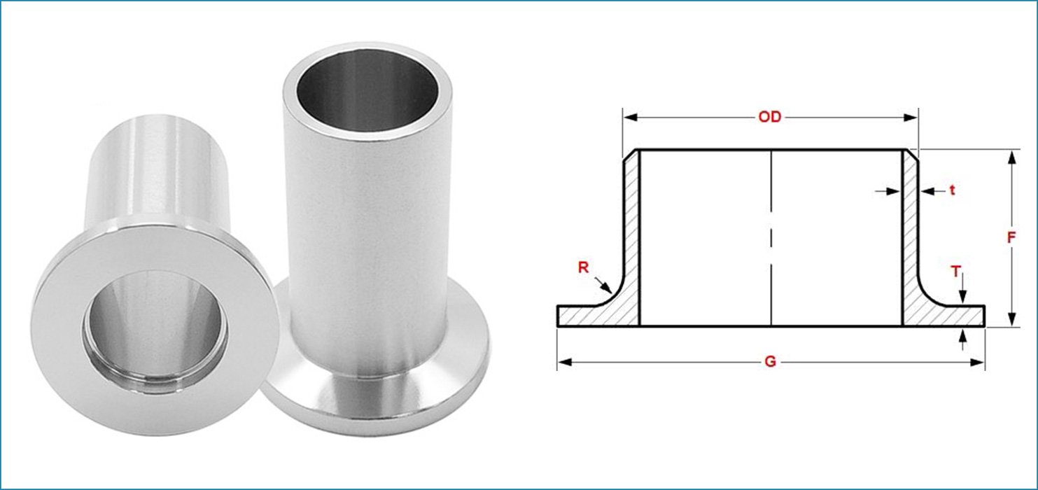 ASME B16.9 Buttweld Long Stub End