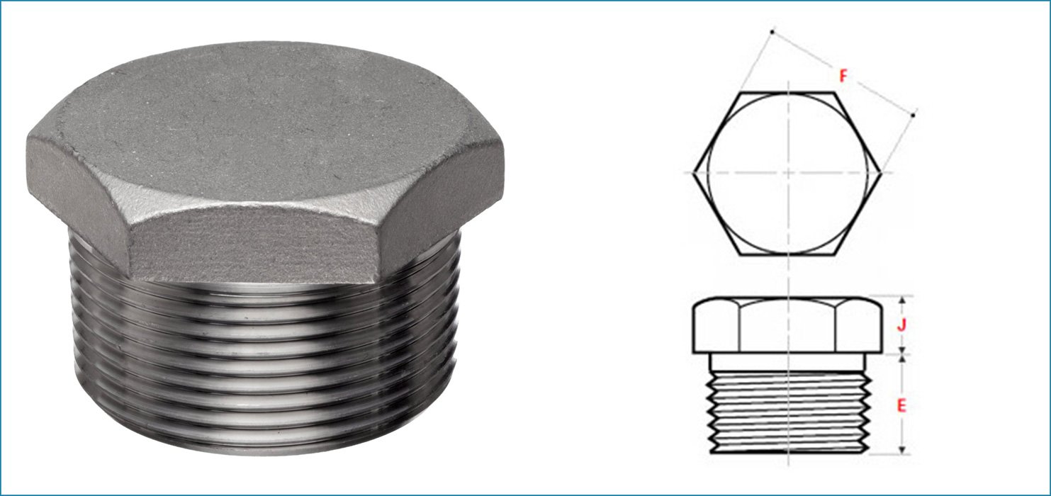 ASME B16.11 Threaded / Screwed Hex Plug